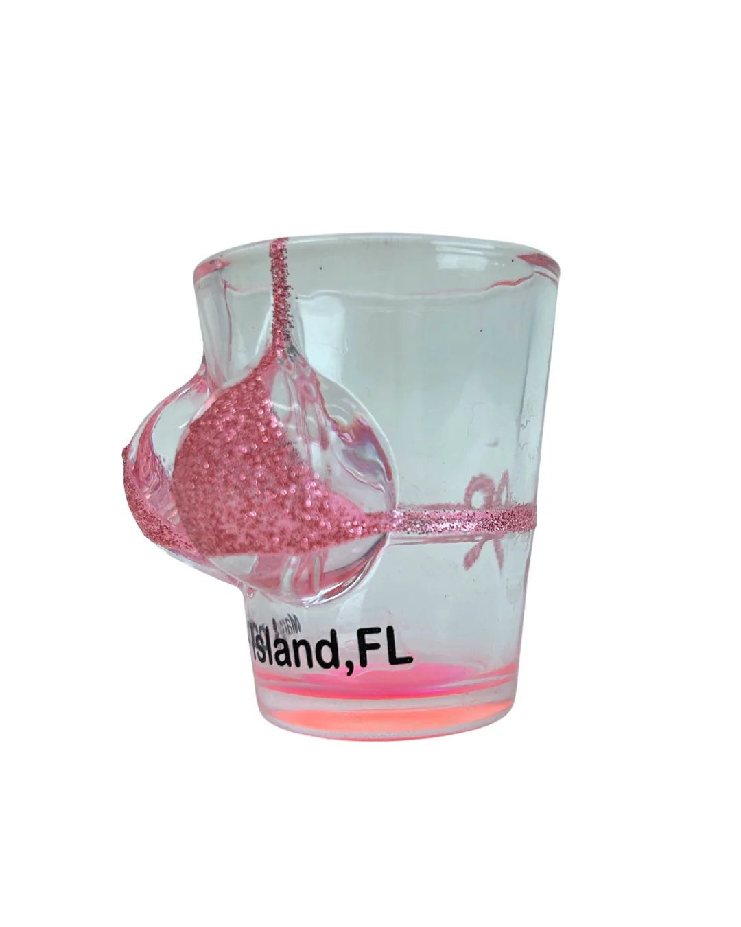 Marco Island Bikini Bust Flamingo 3d Shot Glass - Image 2