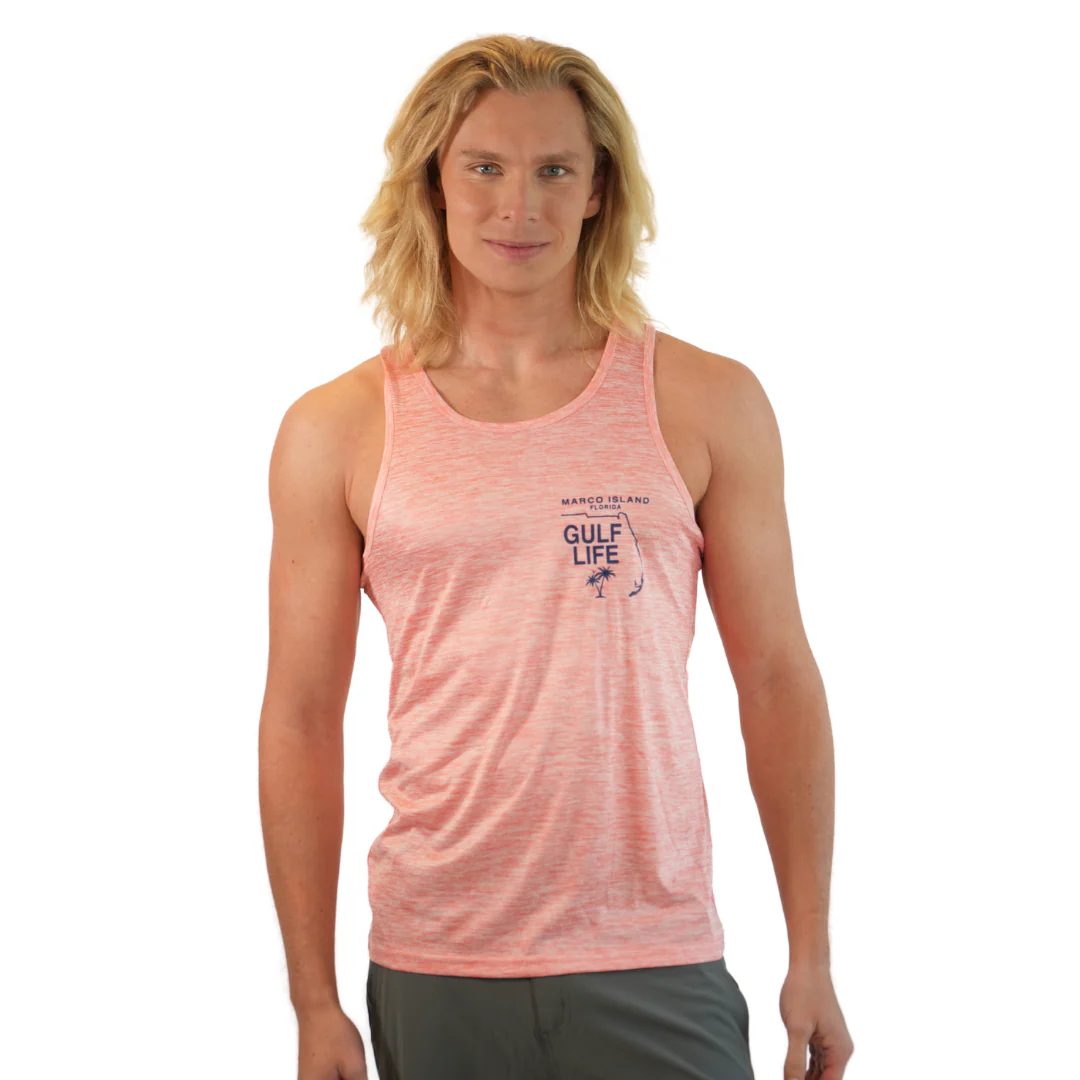 Marco Island Gulf Life Mens Tank Dry Fit 30upf Sun Protection Style 14850 - Image 3