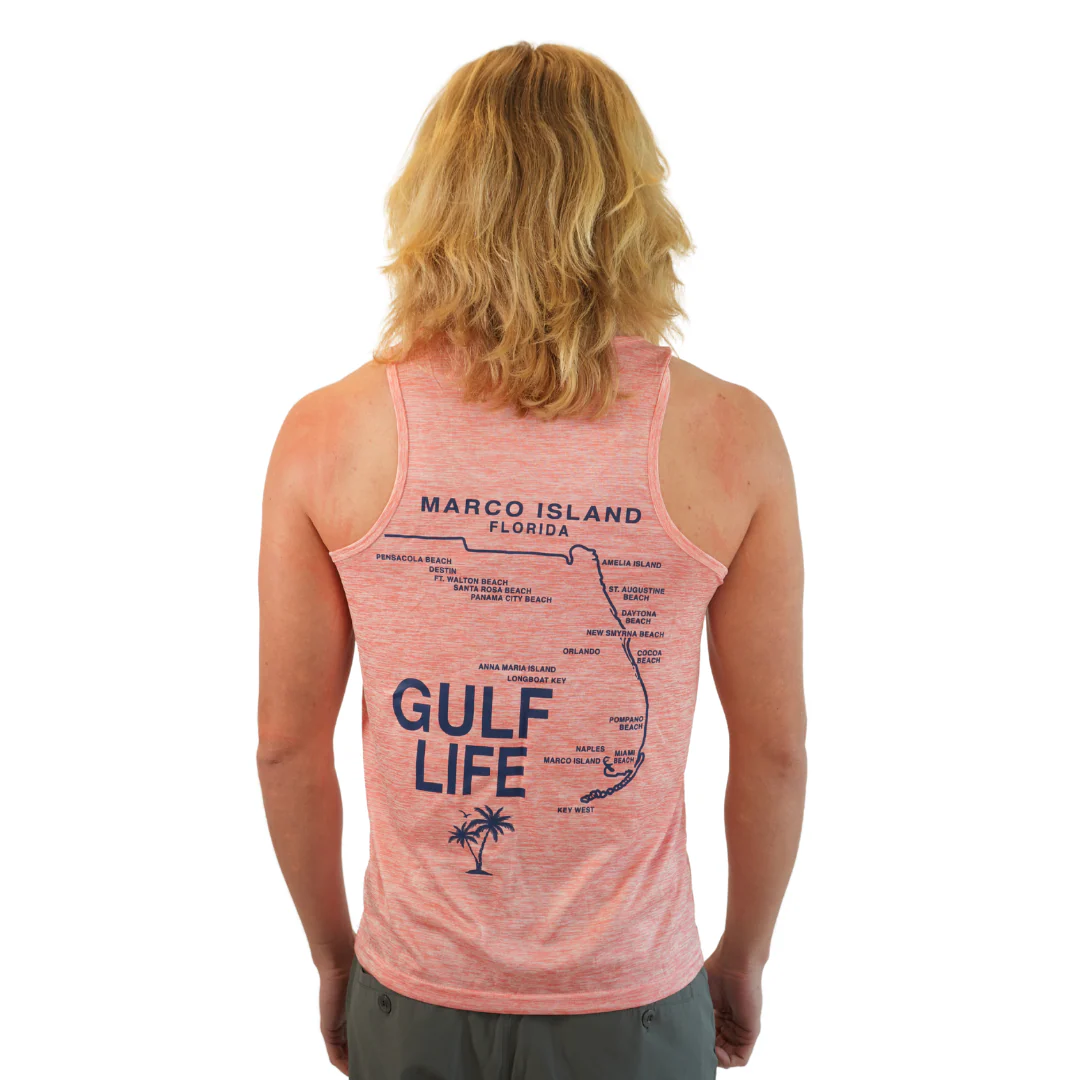 Marco Island Gulf Life Mens Tank Dry Fit 30upf Sun Protection Style 14850 - Image 4