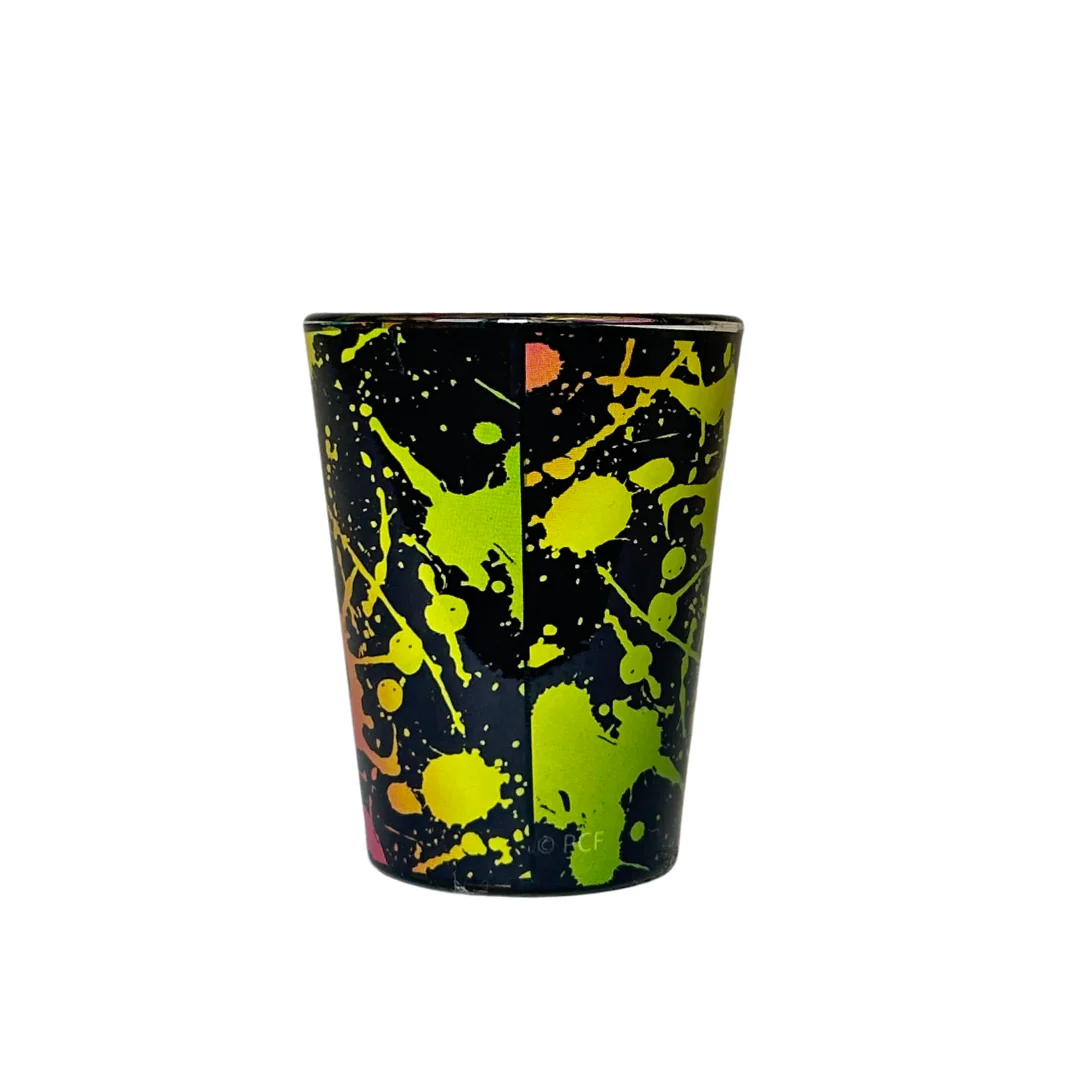 Marco Island Hibiscus Color Black  Shots Glass - Image 2