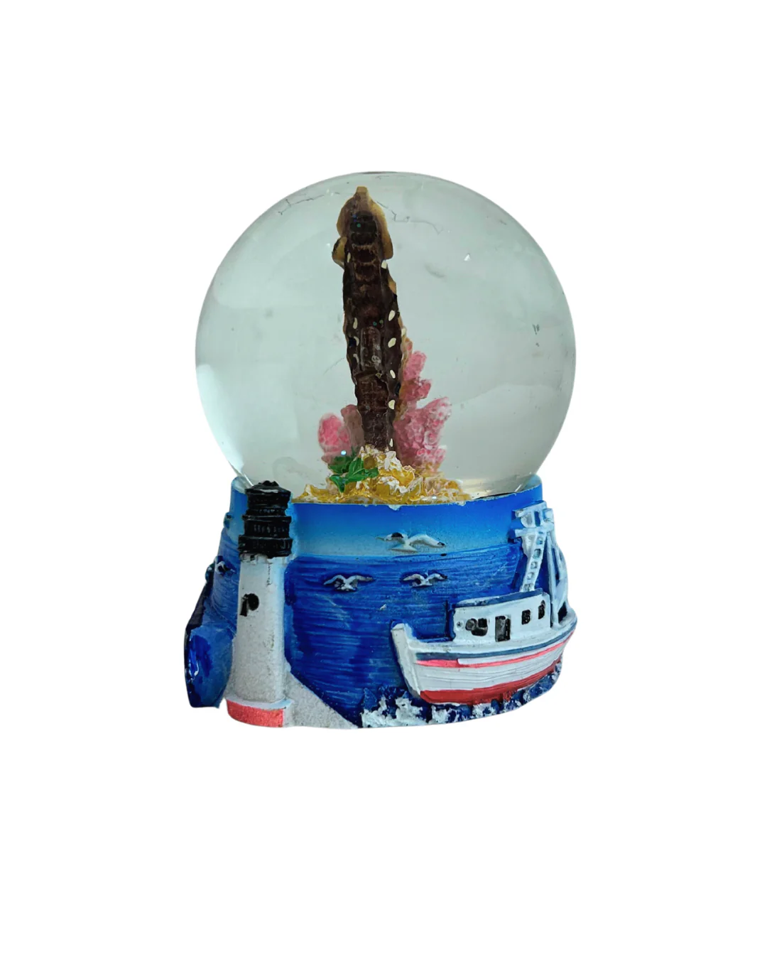 Marco Island SeaHorse Water Globes 2.5 Dia Souvenir - Image 2