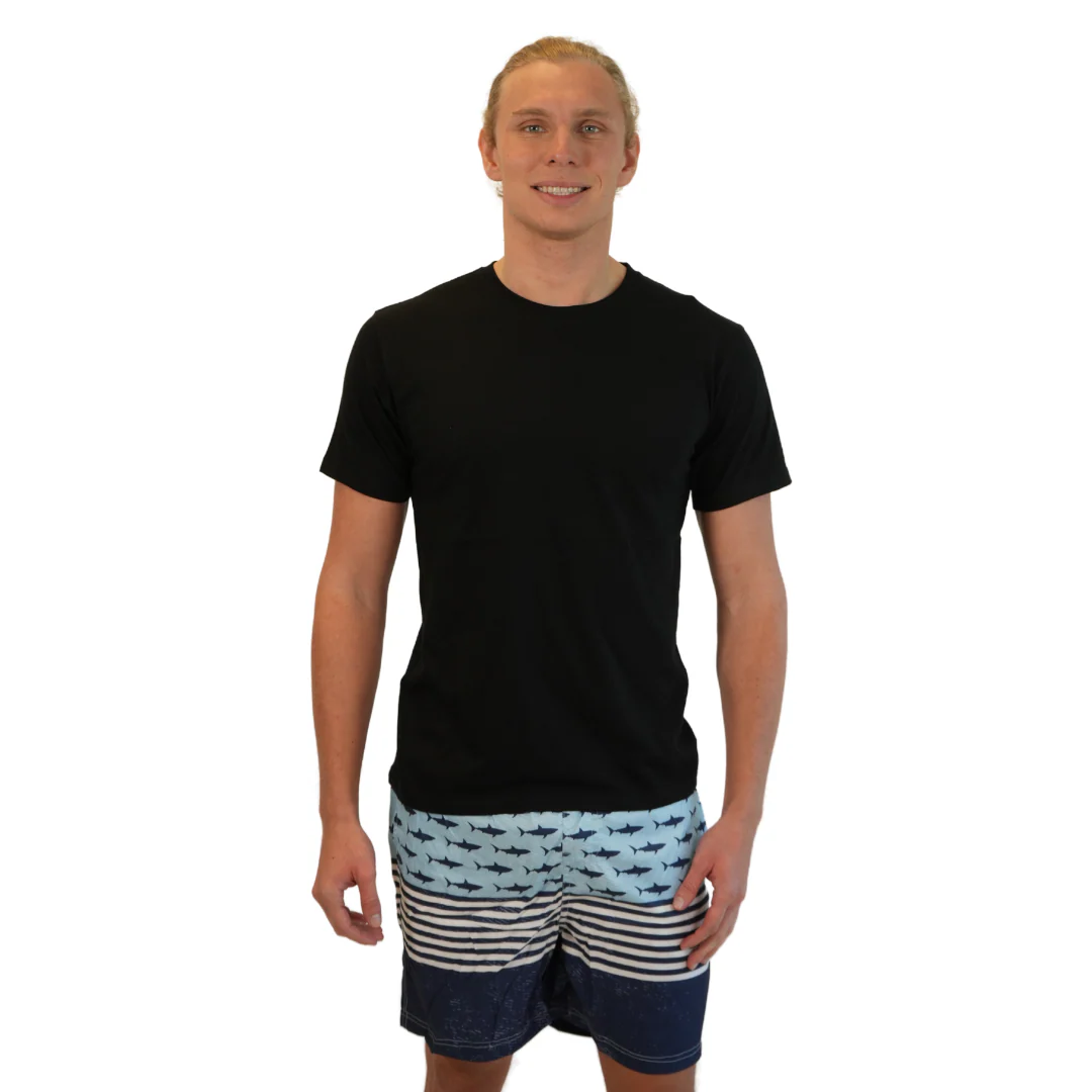 Mens Swim Trunks Small Sharks Style Sm-010 - Image 3