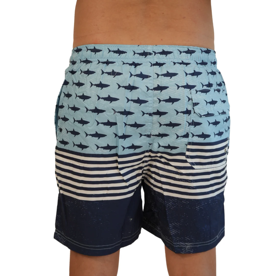 Mens Swim Trunks Small Sharks Style Sm-010 - Image 4