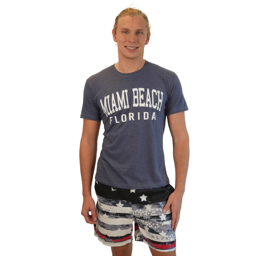 Mens Swim Trunks Star Black Style Sm-032 - Image 3