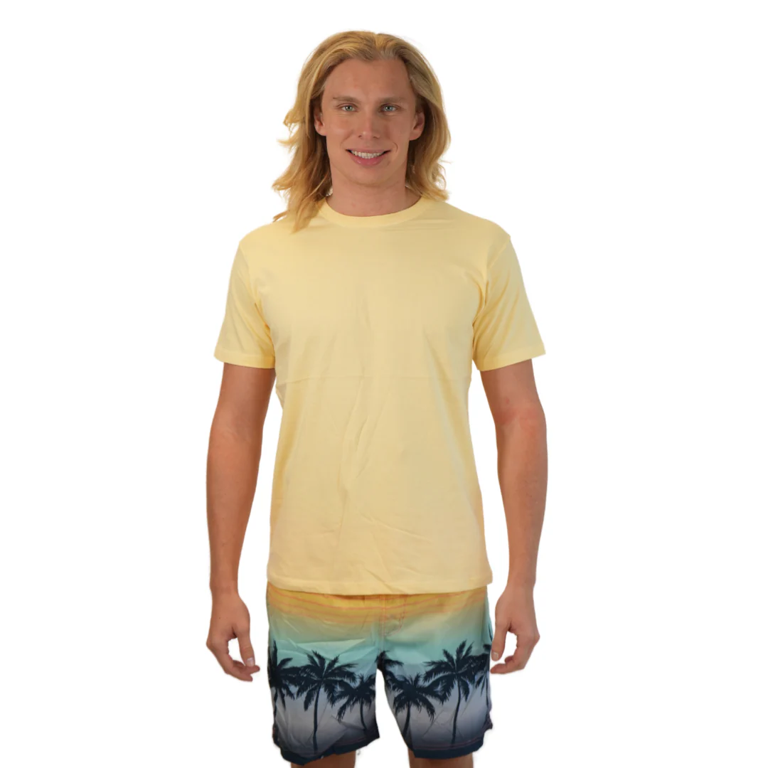 Mens Swim Trunks  Stripes Palm Trees Style Sm-006 - Image 3