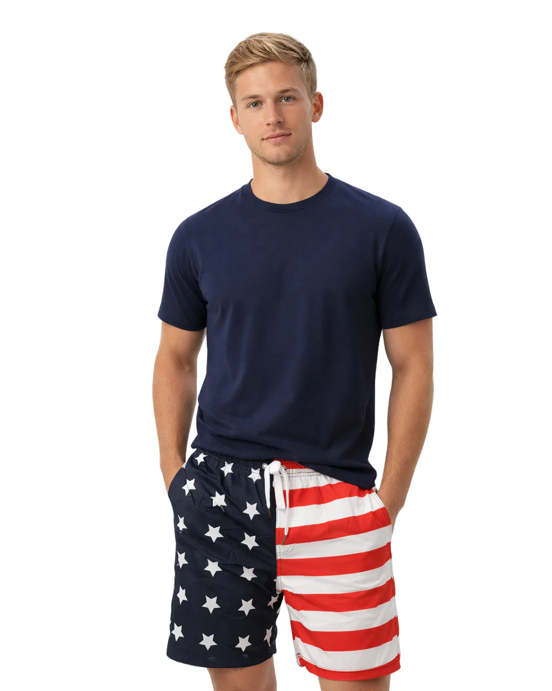 Mens Swim Trunks United States Flag Style Sm-004