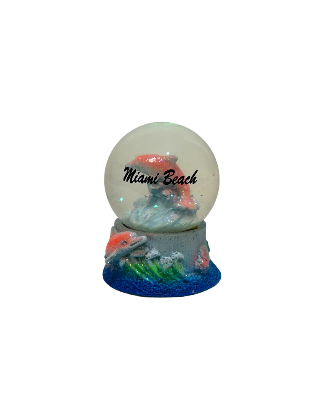 Miami Beach Dolphin Mini Snow Globes Souvenir