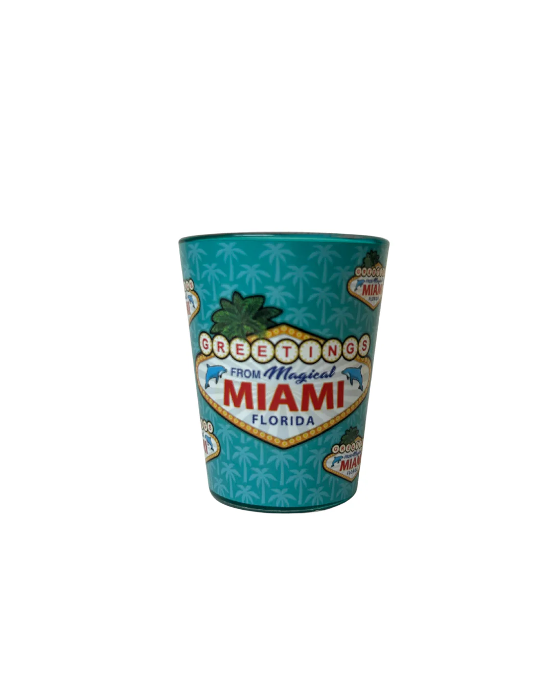 Miami Beach Sign Design Shot Glass