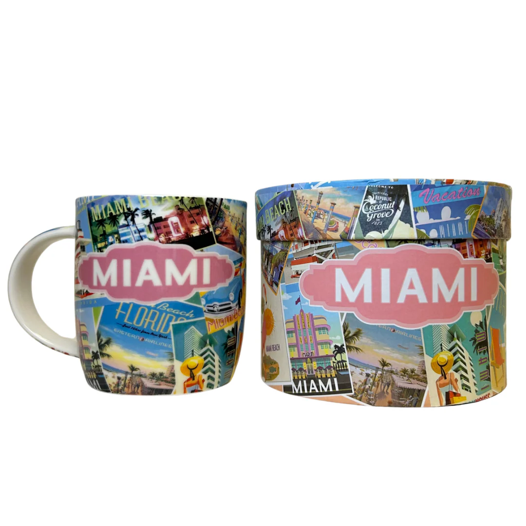 Miami Porcelain Mug In Round Box - Image 3