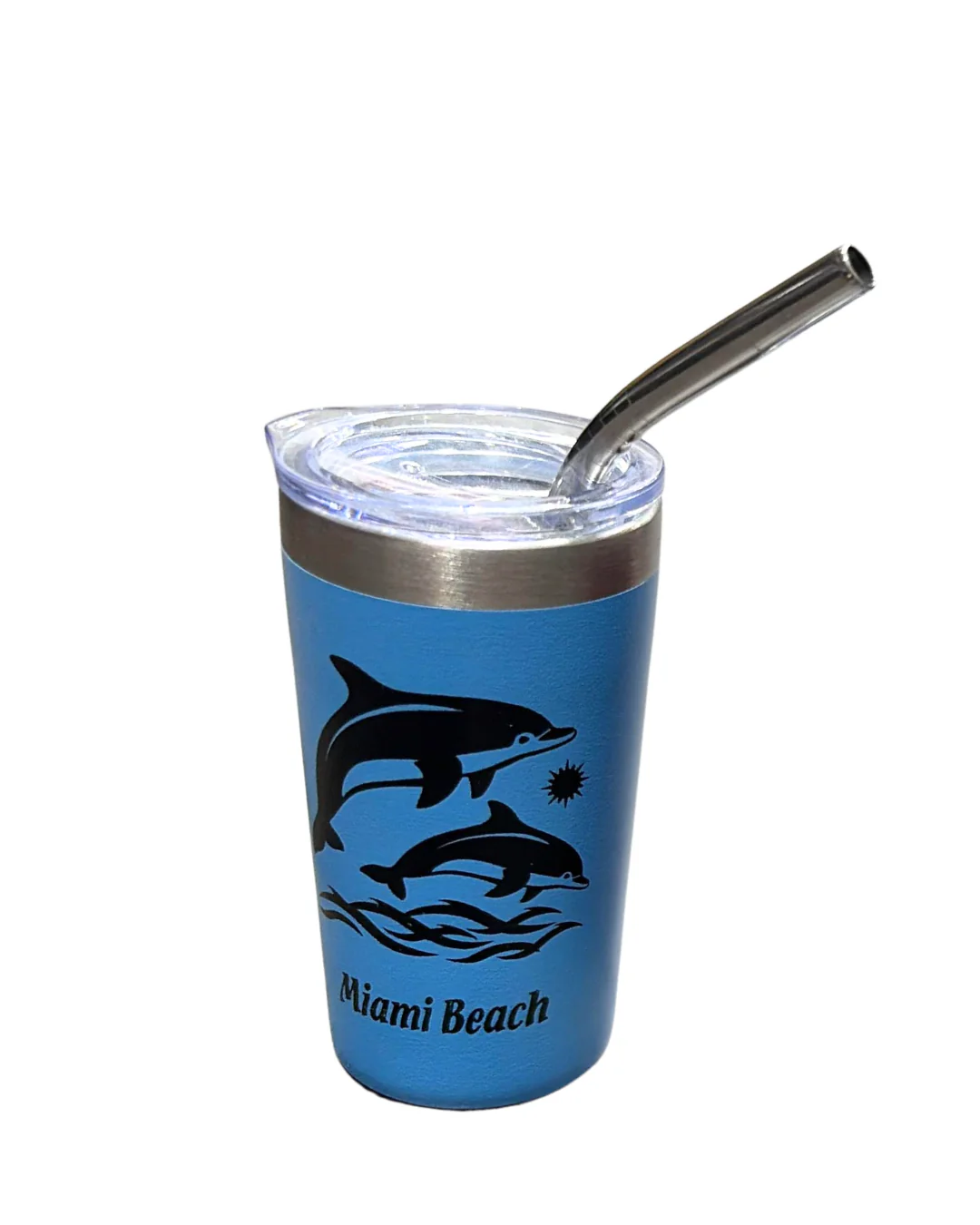 Miami Ss 3oz.Mini/Tumbler 5ast With Straw - Image 2