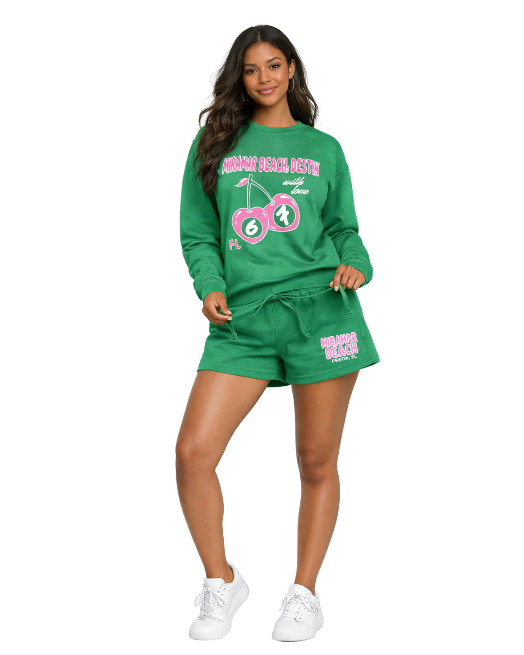 Miramar Beach, Fl Cherry Crewneck -Part of a Set- Style ETP40CN