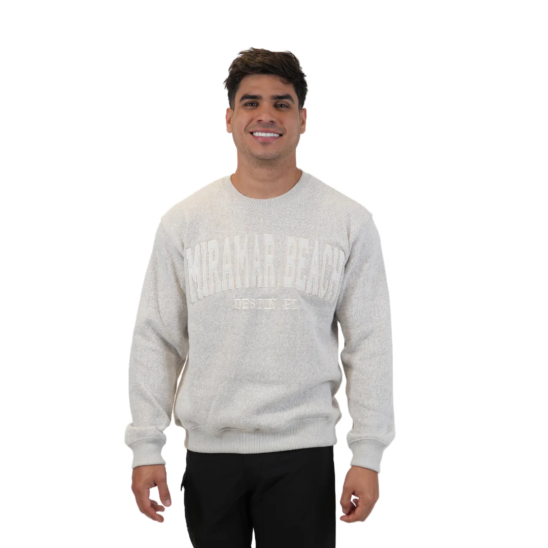 Miramar Beach  Fl. Nantucket Crewneck W/ City Name Applique Style Ap267 - Image 3