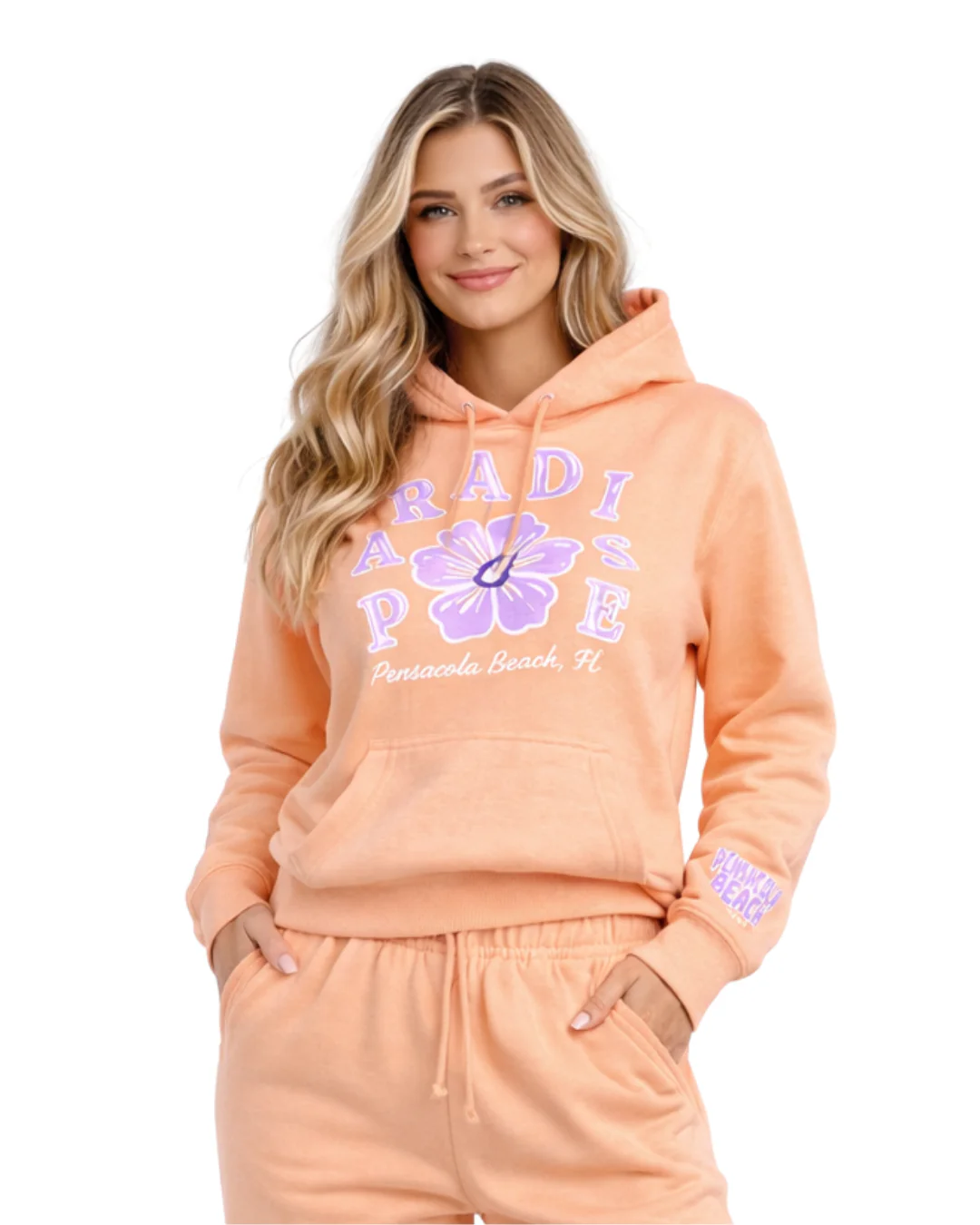 Pensacola Beach,  Paradaise Hoodie -Part of a Set- Style ETP010HD - Image 3