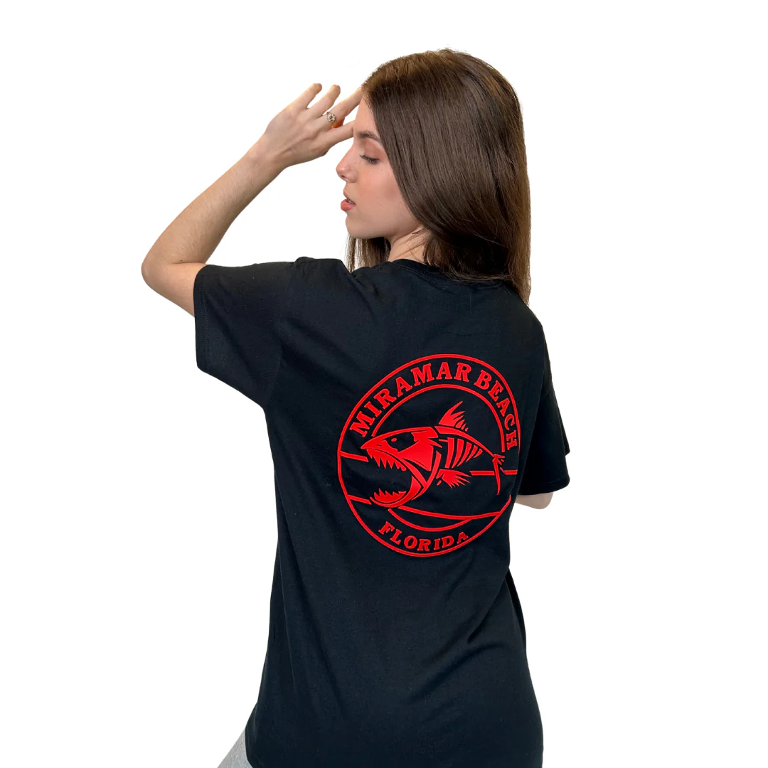 Miramar Fl,  Piranhas Design T-Shirt - Image 4