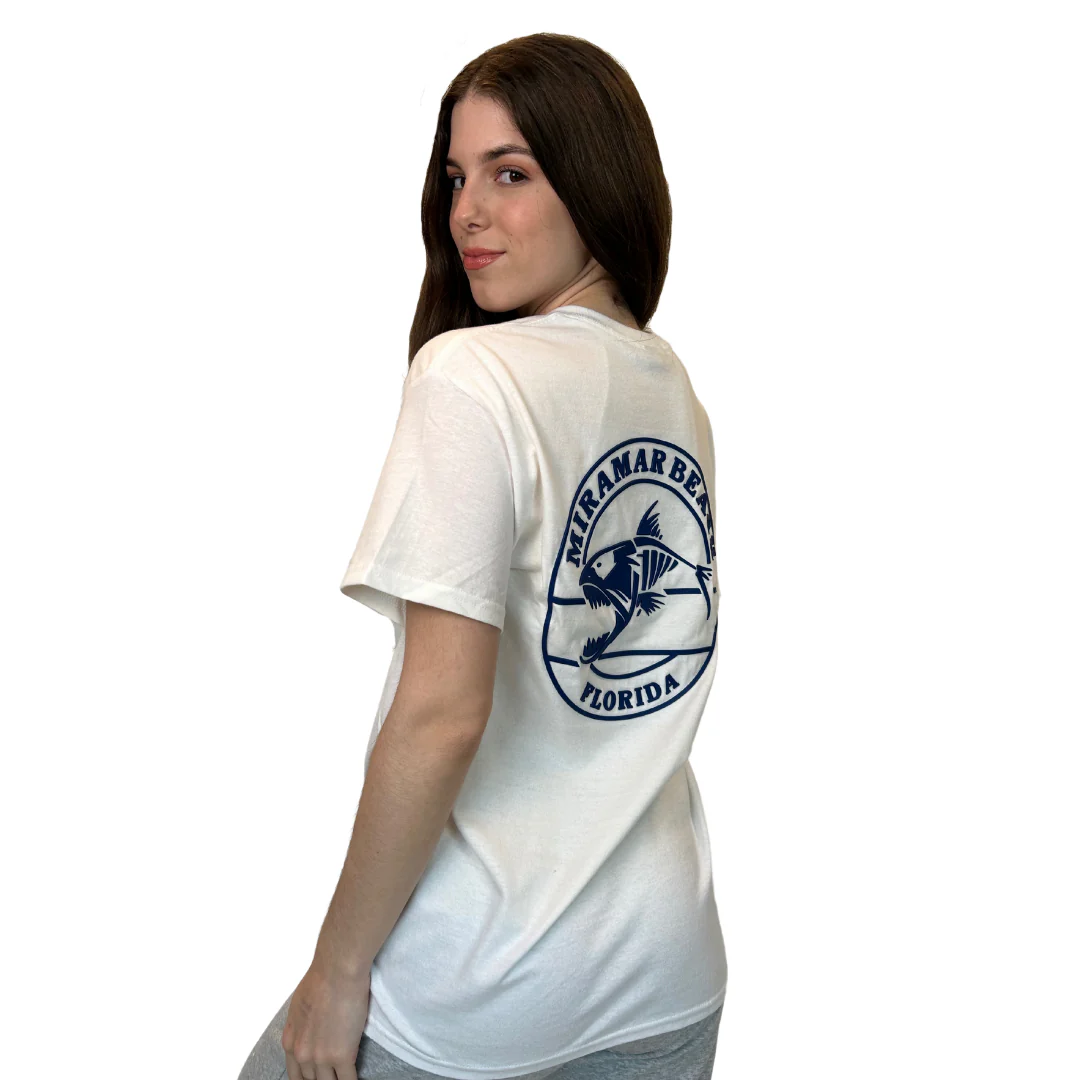 Miramar Fl,  Piranhas Design T-Shirt - Image 6