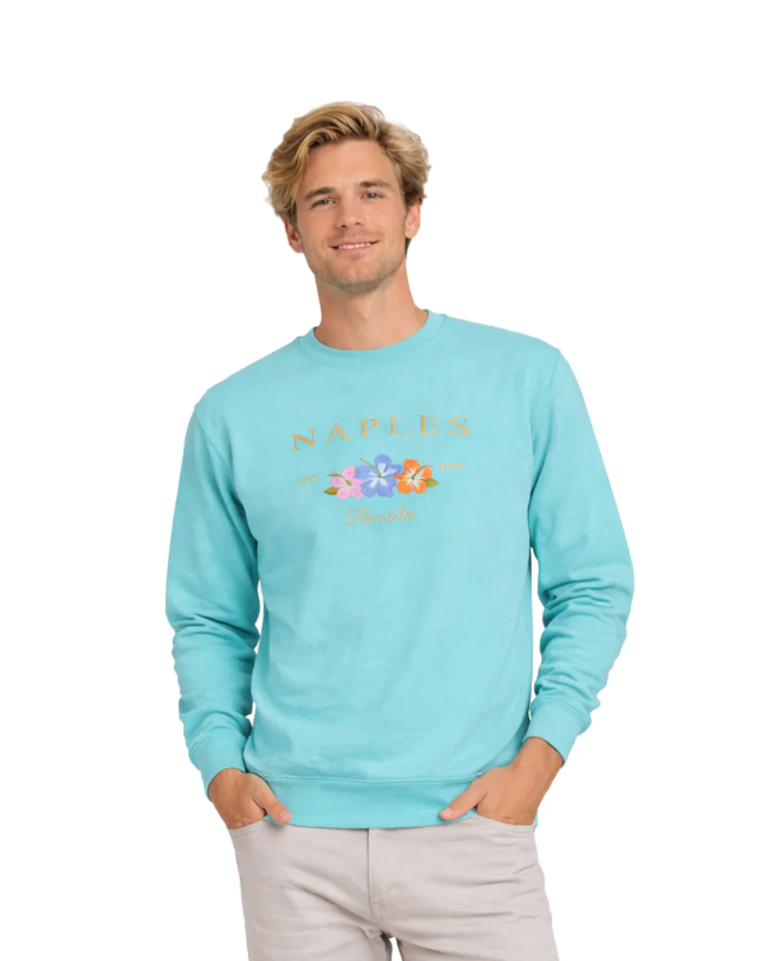 Naples, Fl Embroidered Men’s Crewneck