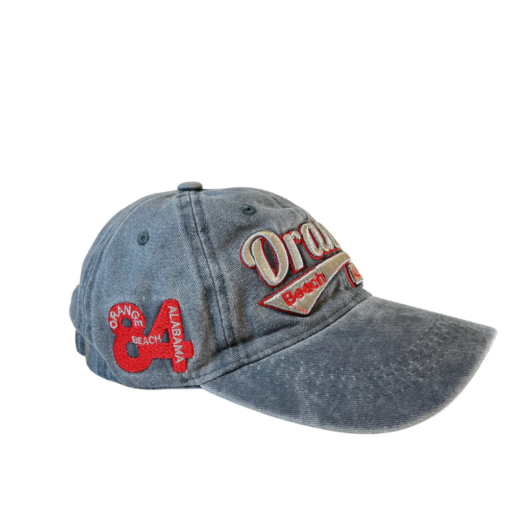 Orange Beach, Al  Gray Cap  Adjustable Style CHB3061 - Image 4