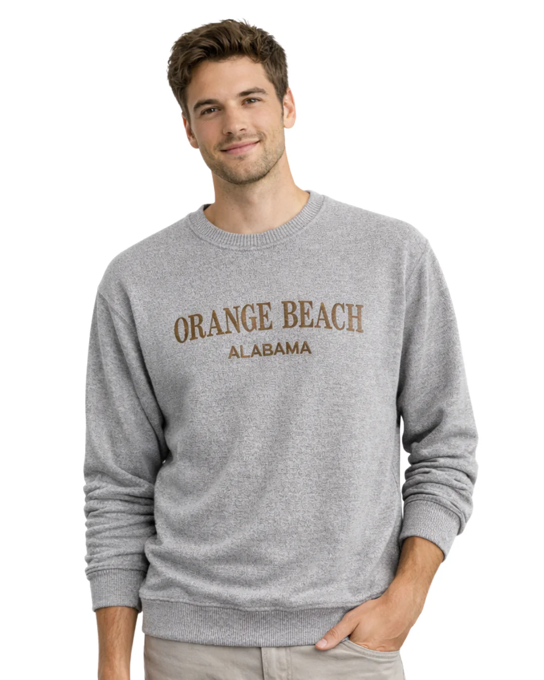 Orange Beach, AL Nantucket Crewneck – Embroidered City Name Appliqué (Style AP267AI) - Image 4