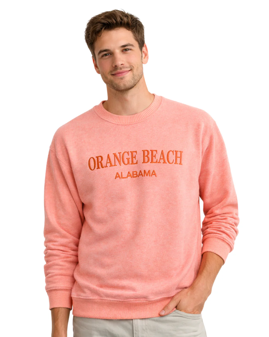 Orange Beach, AL Nantucket Crewneck – Embroidered City Name Appliqué (Style AP267AI) - Image 6