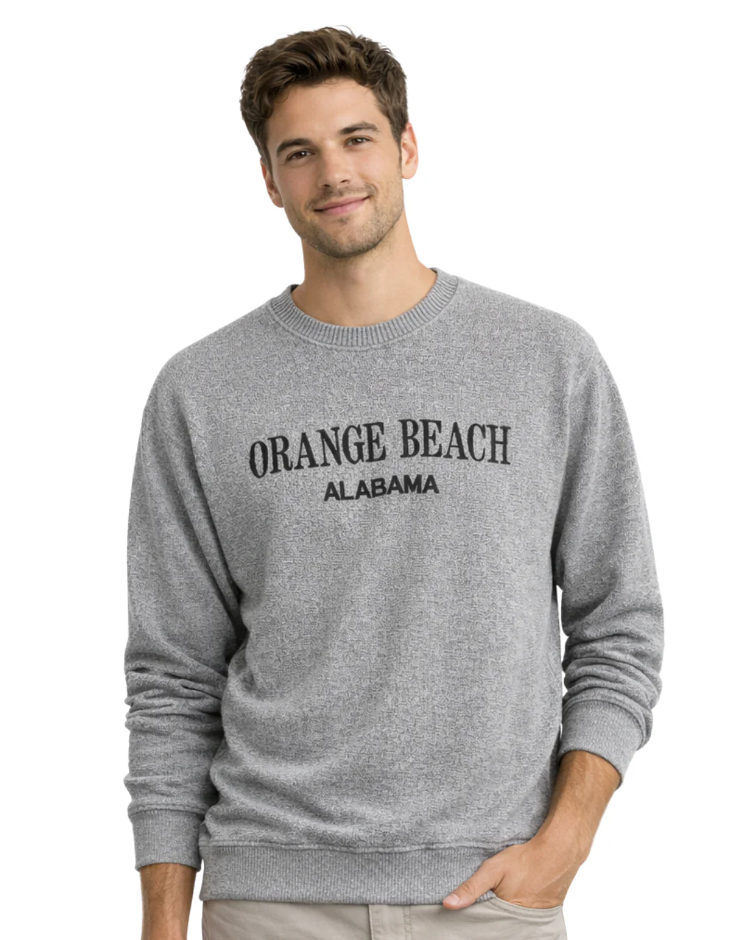 Orange Beach, AL Nantucket Crewneck – Embroidered City Name Appliqué (Style AP267AI) - Image 7