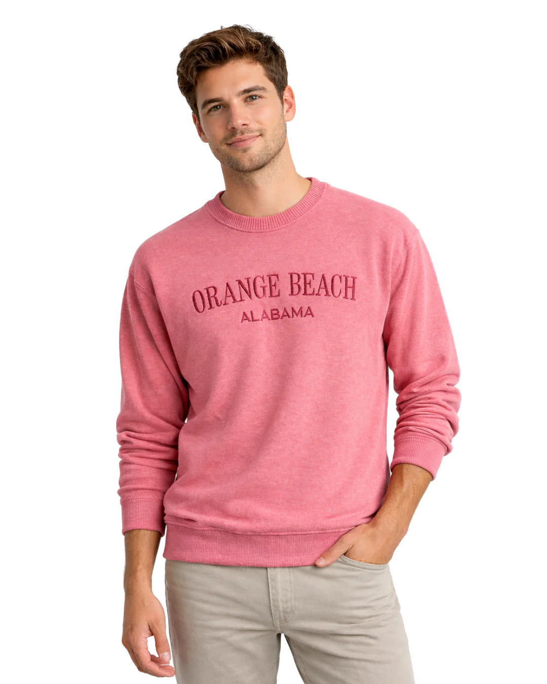 Orange Beach, AL Nantucket Crewneck – Embroidered City Name Appliqué (Style AP267AI) - Image 8
