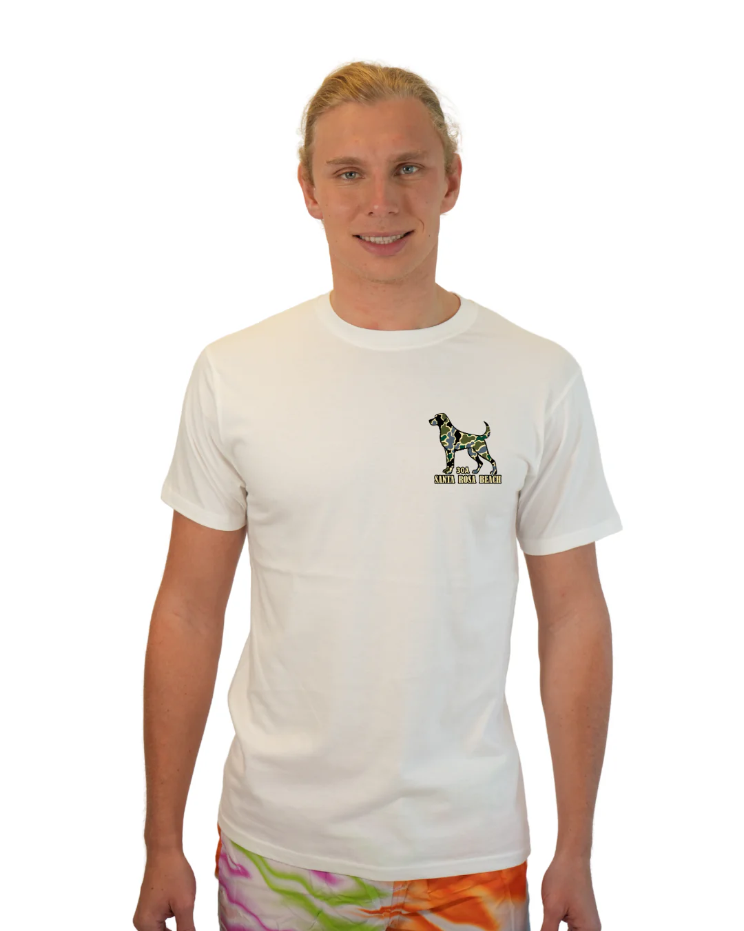Santa Rosa Beach Dog Men T-Shirt Camouflage Edition