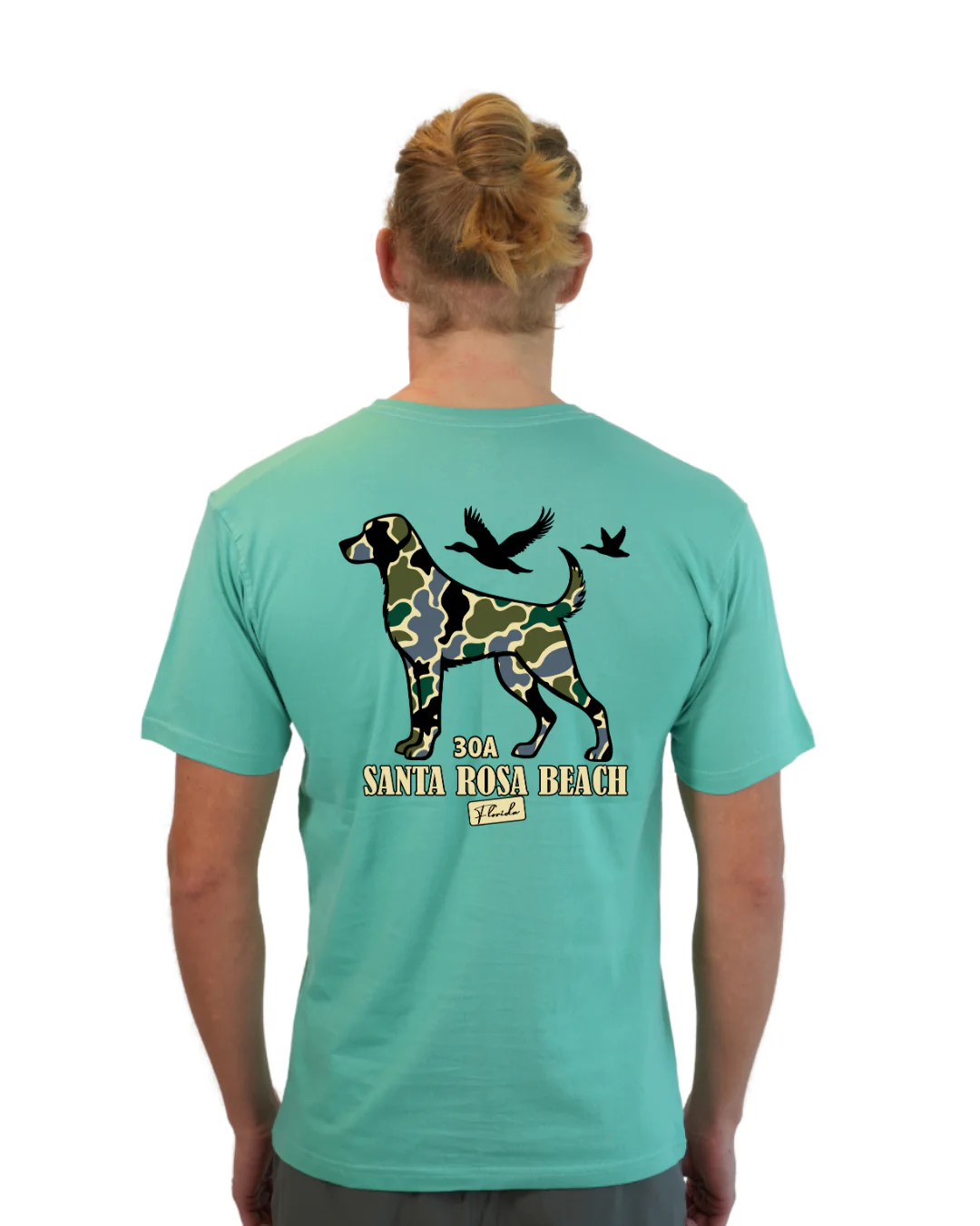 Santa Rosa Beach Dog Men T-Shirt Camouflage Edition - Image 10