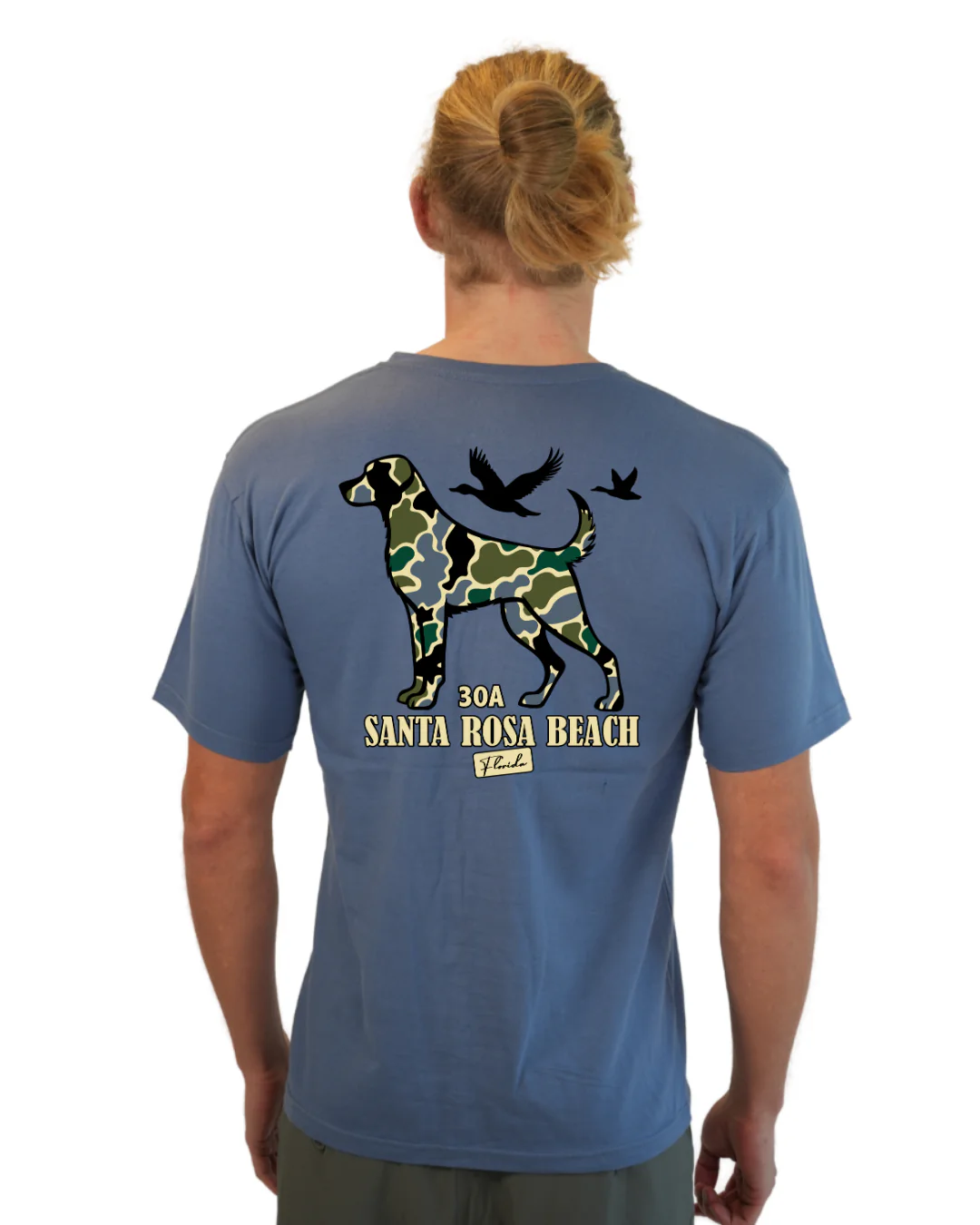 Santa Rosa Beach Dog Men T-Shirt Camouflage Edition - Image 11