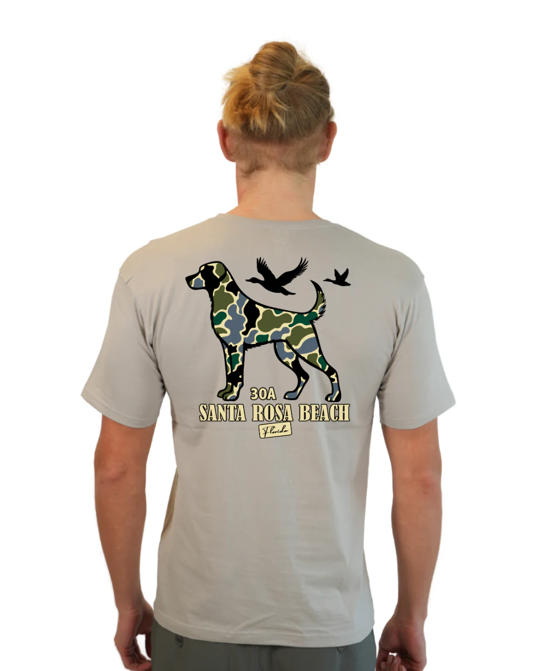 Santa Rosa Beach Dog Men T-Shirt Camouflage Edition - Image 12