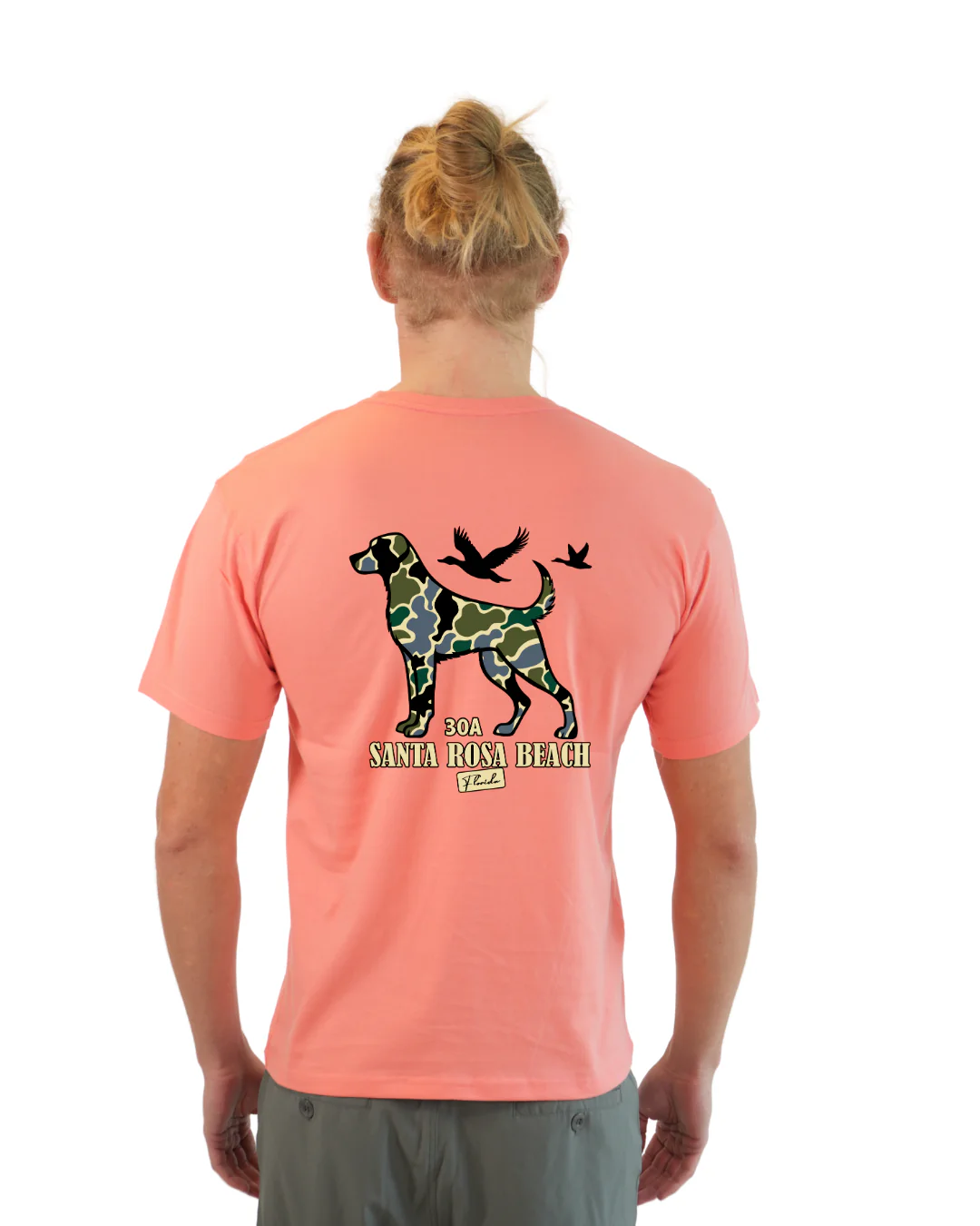 Santa Rosa Beach Dog Men T-Shirt Camouflage Edition - Image 14