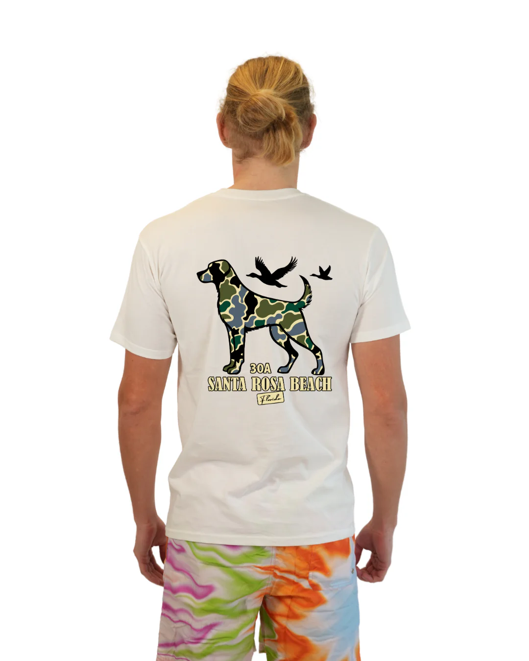 Santa Rosa Beach Dog Men T-Shirt Camouflage Edition - Image 8