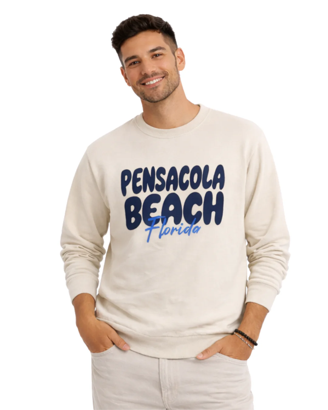 Pensacola Beach, Fl City Name Crewneck Style AI067C - Image 4