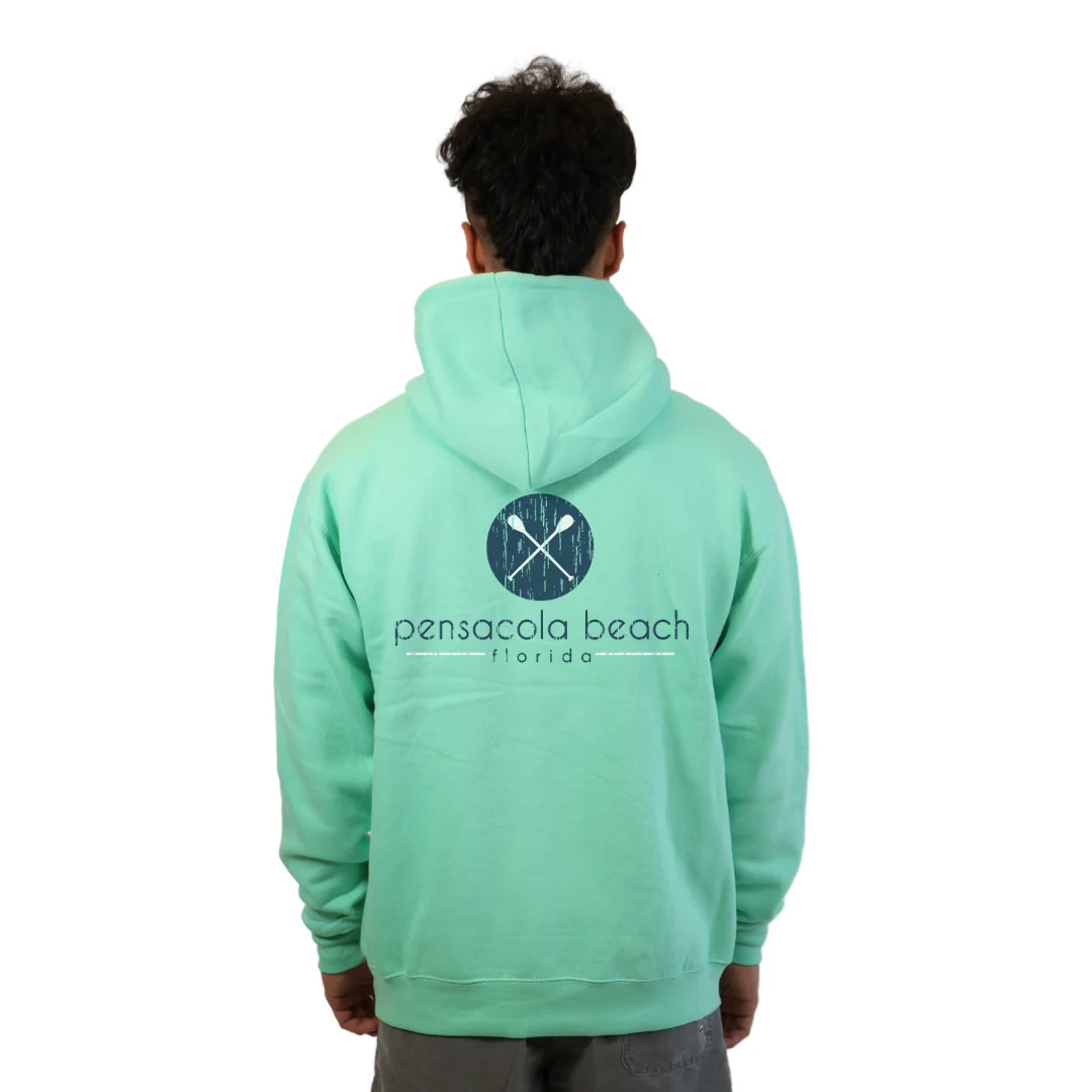 Pensacola Beach front Paddles pocket design and back big Paddles Design Pullover Hoodie Men Style 252 - Image 12