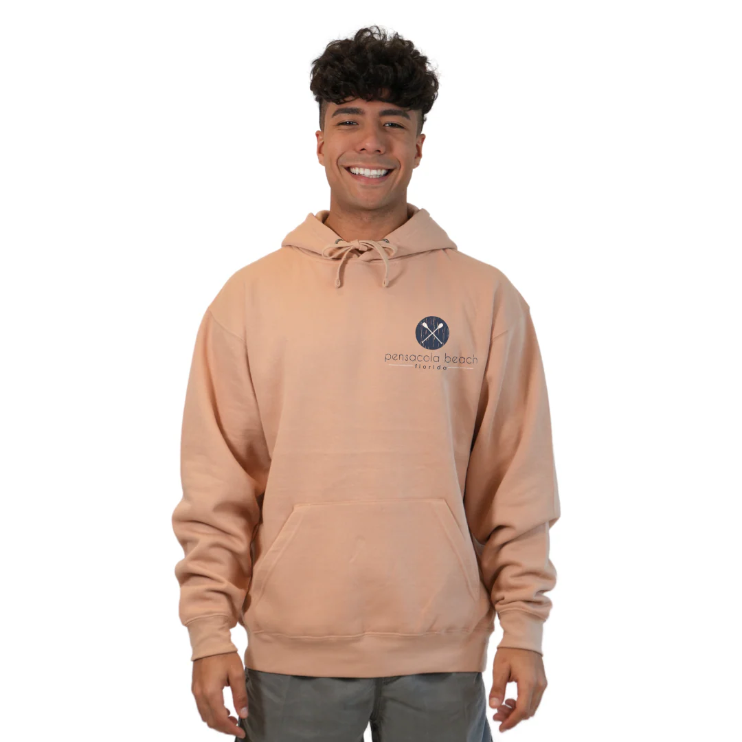 Pensacola Beach front Paddles pocket design and back big Paddles Design Pullover Hoodie Men Style 252 - Image 5