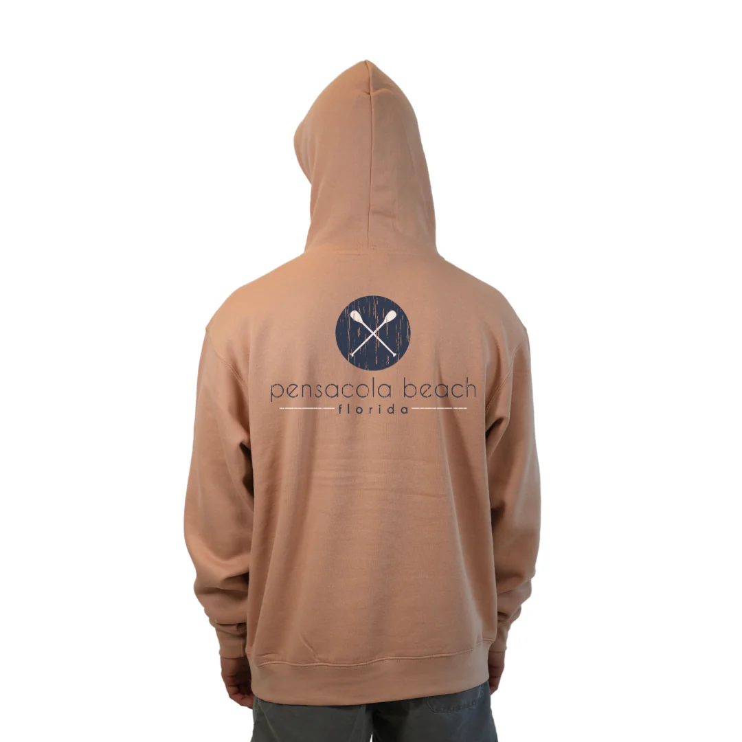 Pensacola Beach front Paddles pocket design and back big Paddles Design Pullover Hoodie Men Style 252 - Image 6