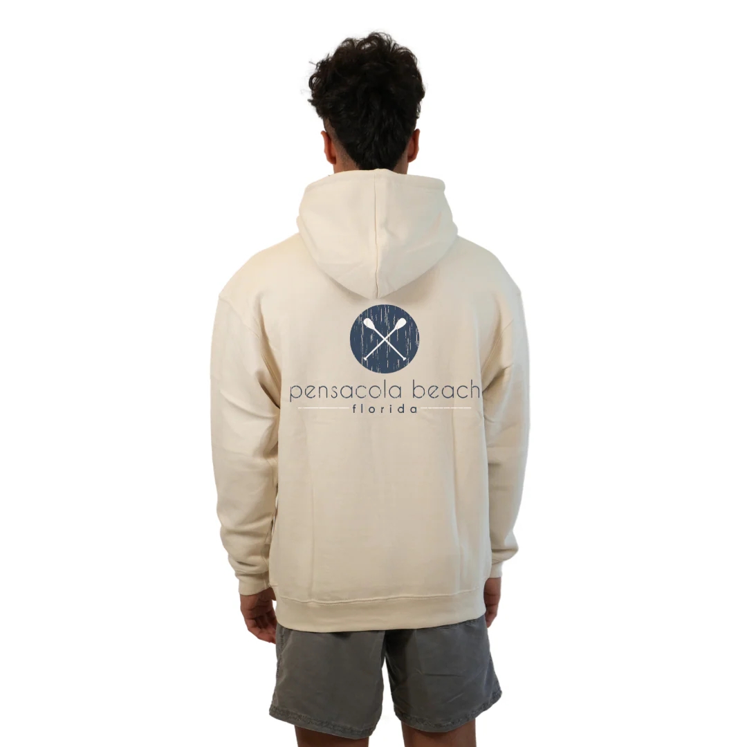 Pensacola Beach front Paddles pocket design and back big Paddles Design Pullover Hoodie Men Style 252 - Image 8
