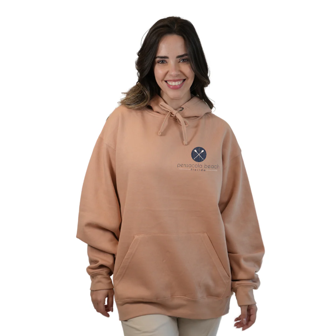 Pensacola Beach front Paddles pocket design and back big Paddles Design Pullover Hoodie Women Style 252 - Image 7