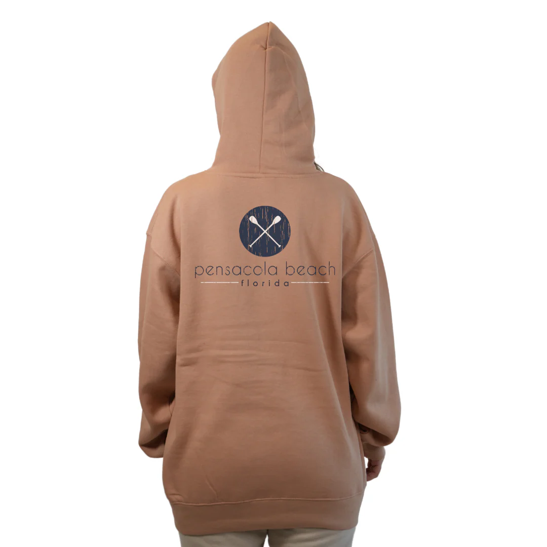 Pensacola Beach front Paddles pocket design and back big Paddles Design Pullover Hoodie Women Style 252 - Image 8