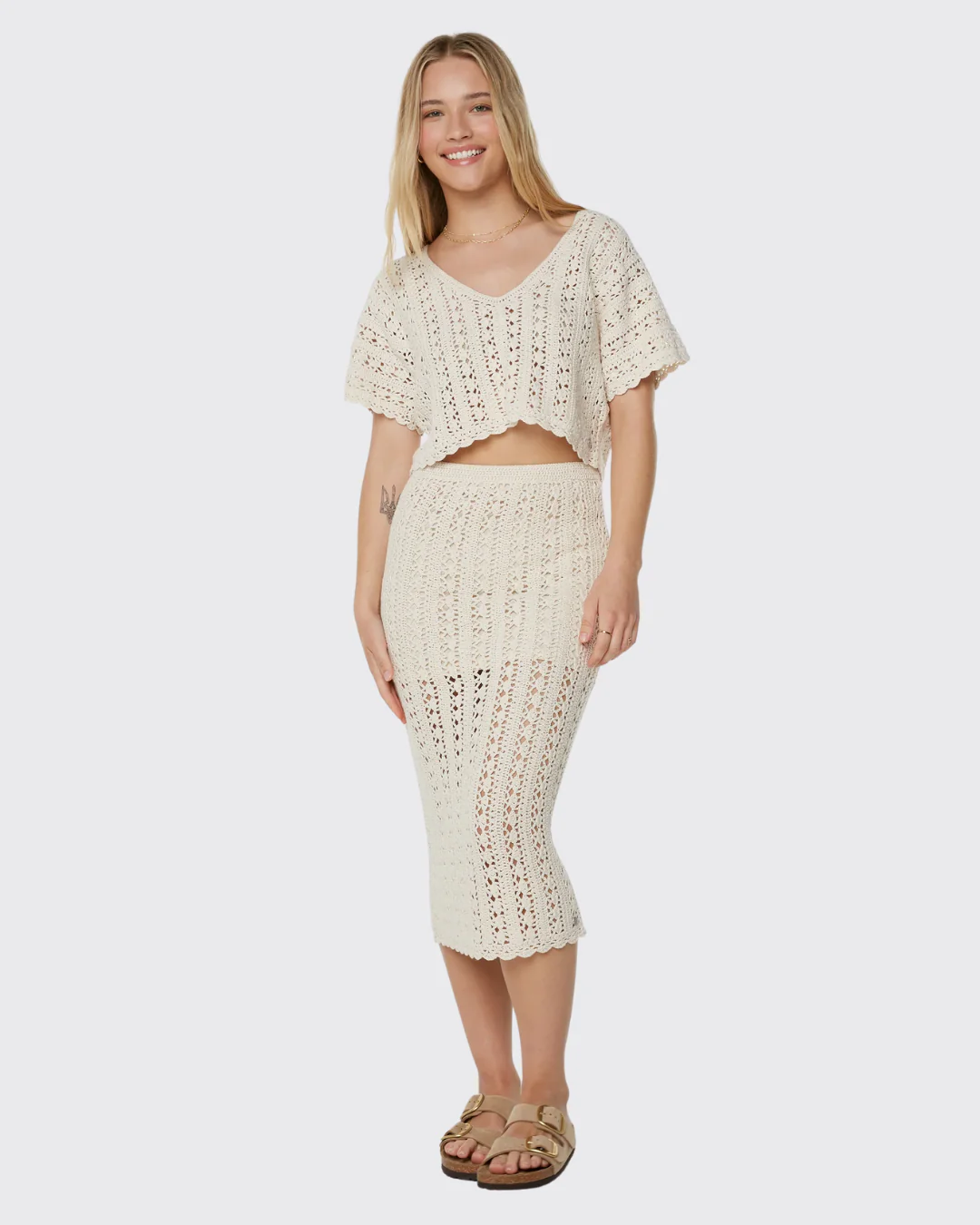 Roxy Sea Swirl Crochet Skirt - Image 2
