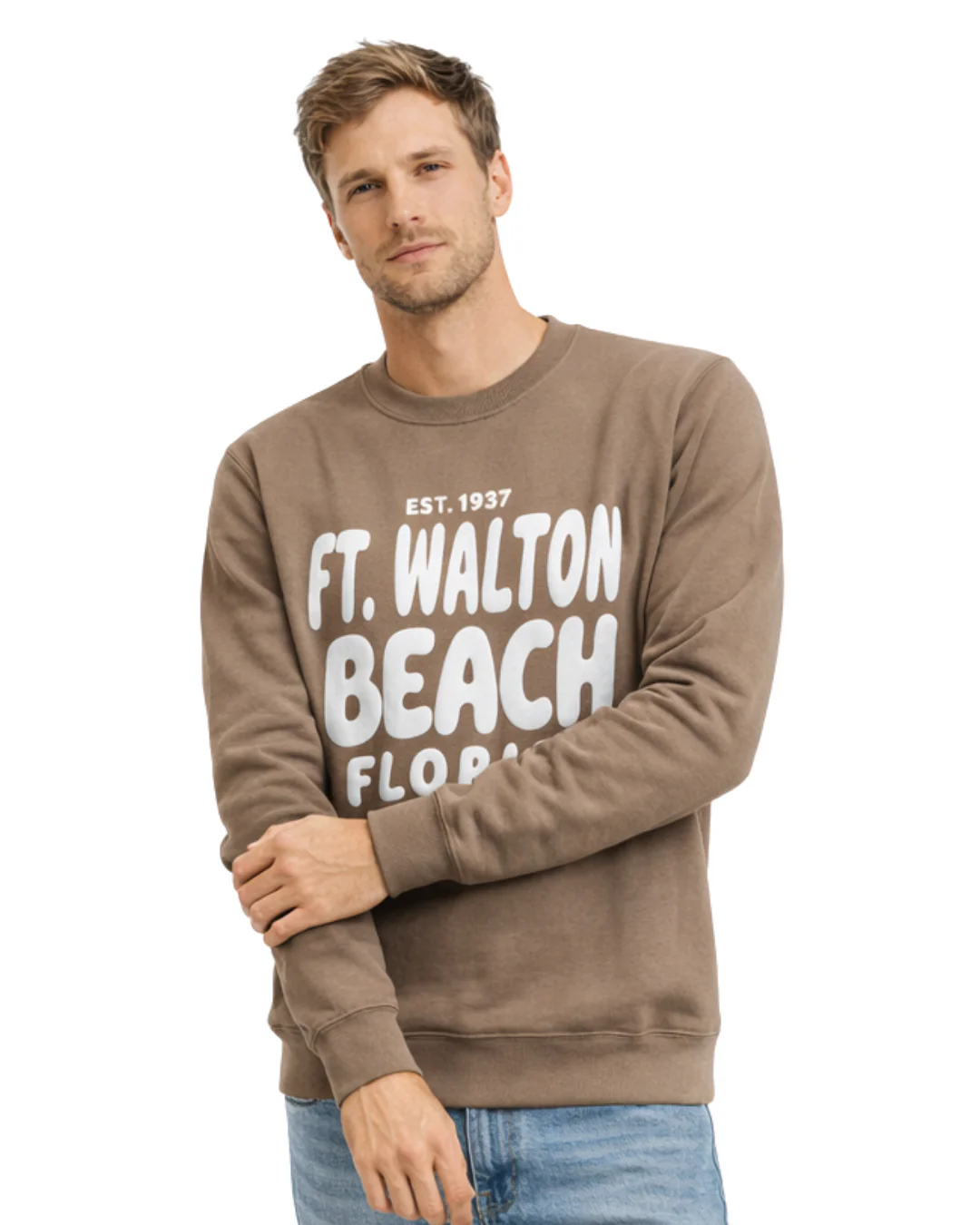 Ft. Walton Beach, Fl City Name  Crewneck Style AI067C - Image 2