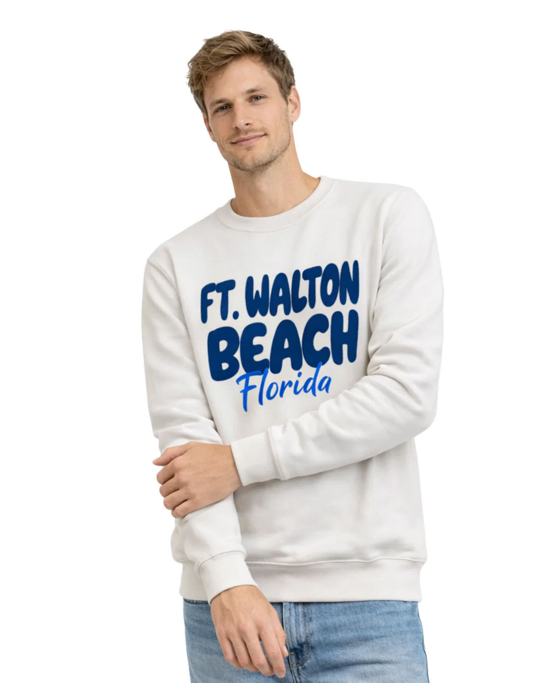 Ft. Walton Beach, Fl City Name  Crewneck Style AI067C - Image 3