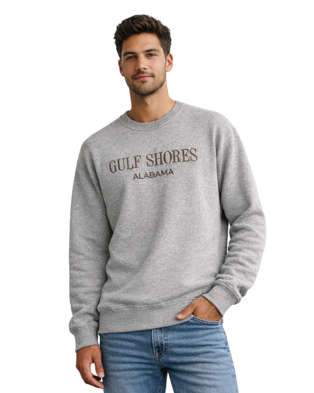 Gulf Shores, AL Nantucket Crewneck – Embroidered City Name Appliqué (Style AP267AI) - Image 4