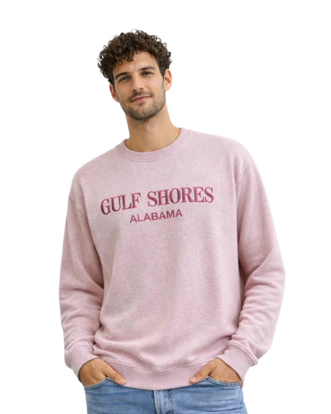 Gulf Shores, AL Nantucket Crewneck – Embroidered City Name Appliqué (Style AP267AI) - Image 7