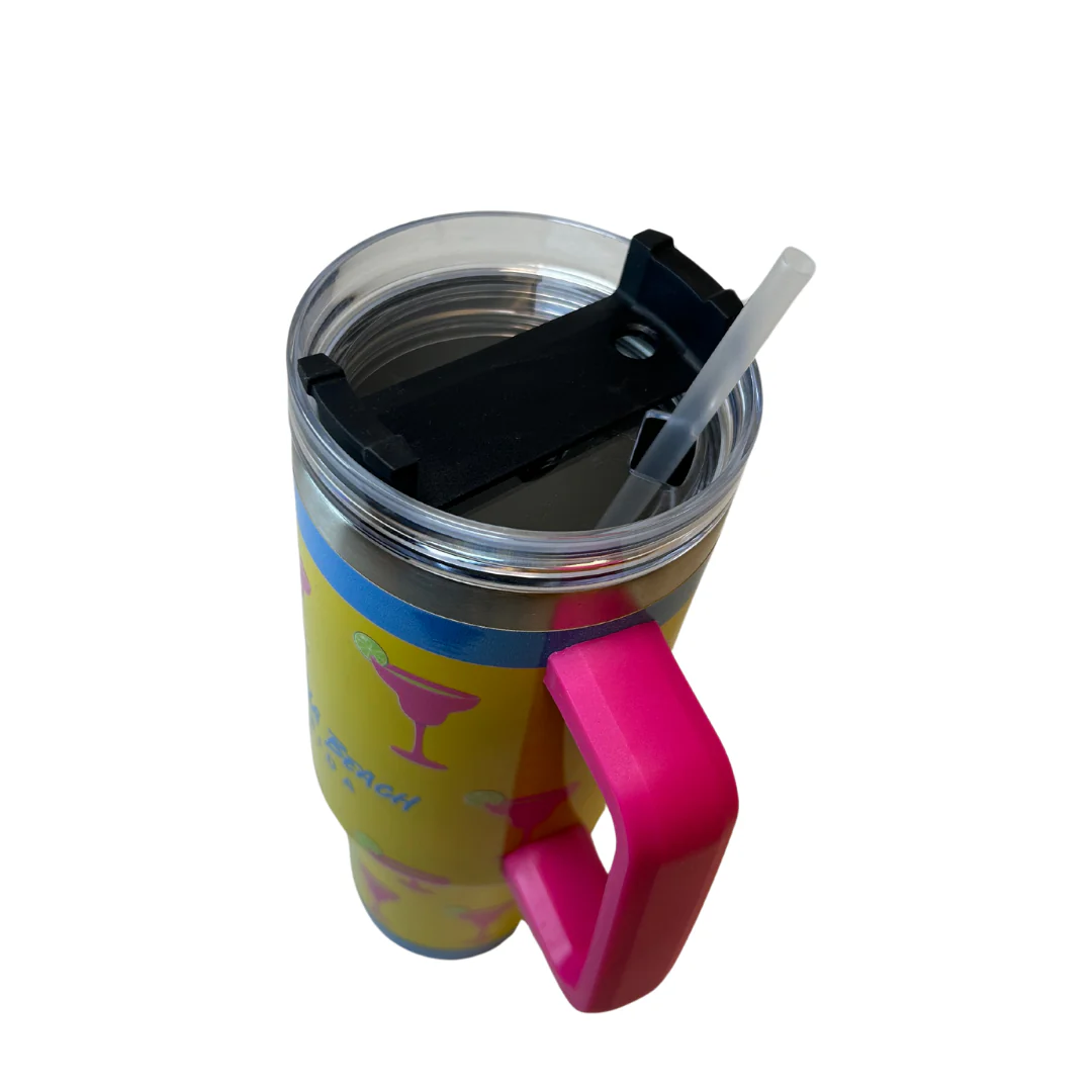Santa Rosa Beach, fl. Tumbler Yellow W/ Namedrop. - Image 3