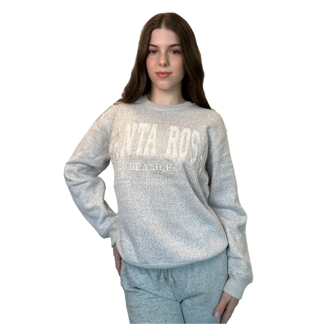 Santa Rosa, Fl Nantucket Crewneck W/ City Name Applique Style Ap267 - Image 2