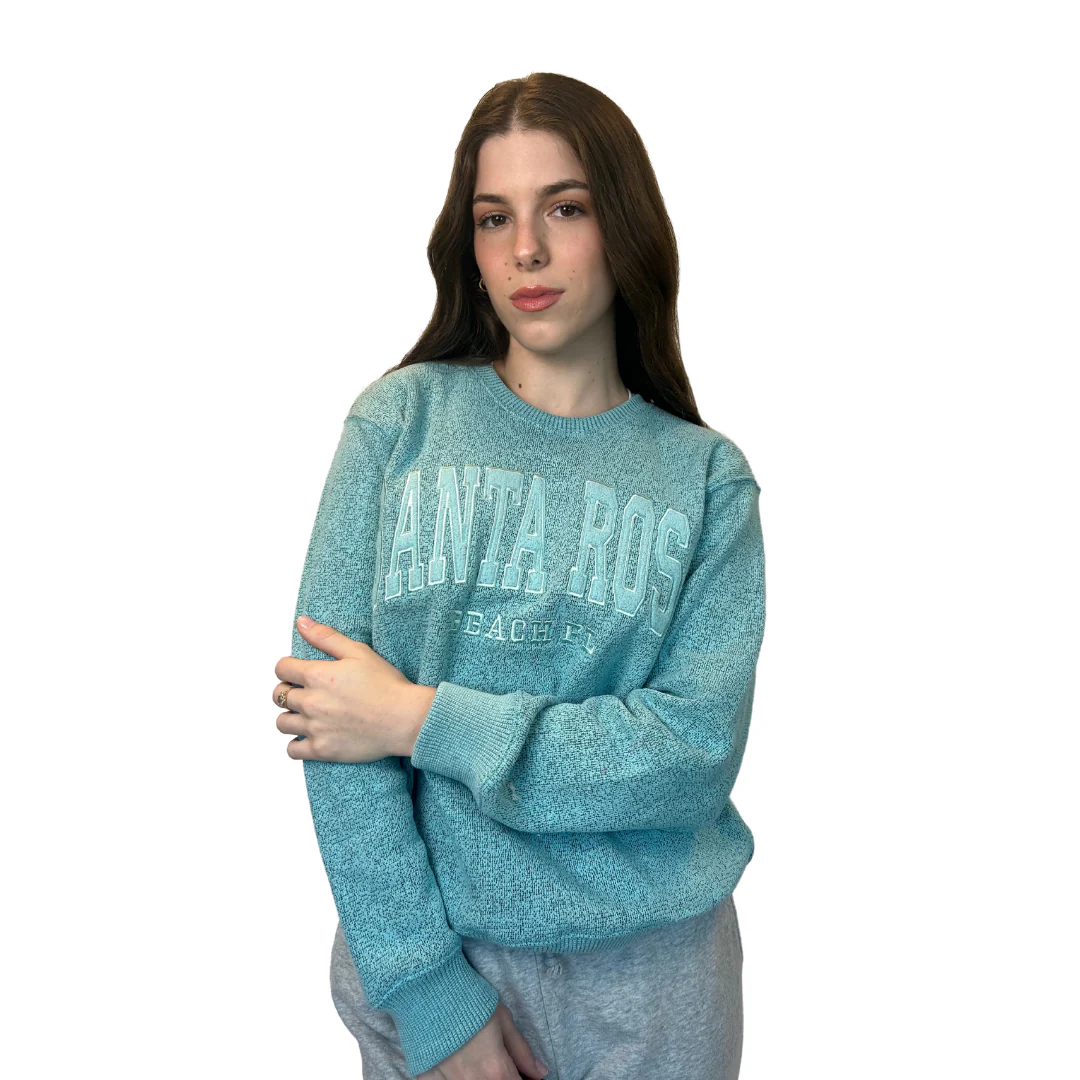 Santa Rosa, Fl Nantucket Crewneck W/ City Name Applique Style Ap267 - Image 3